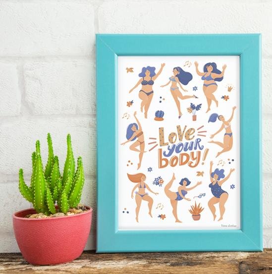 Stampa Love your body
